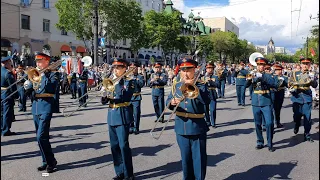 Марш-парад духовых оркестров "Амурские волны". Хабаровск. 28 мая 2023г.