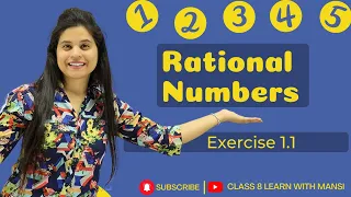 Ex 1.1 New Book Class 8 Maths | Chapter 1  | Rational Numbers | NCERT