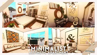 Minimalist Aesthetic Apartment I No Gamepass I Bloxburg Speedbuild and Tour I iTapixca Builds
