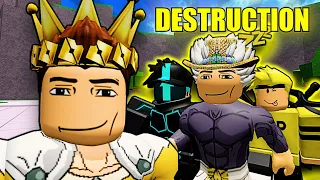 ROBLOX 💪Strongest Battlegrounds💪 THE DESTRUCTION ARC Funniest Moments (COMPILATION)