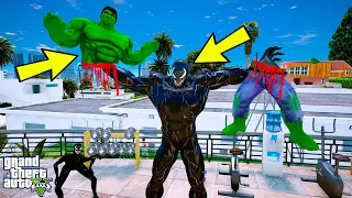 VENOM VE HULK SPOR SALONUNDA VÜCUT GELİŞTİRME YARIŞMASI YAPIYOR! - GTA 5