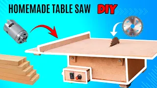 How to make a mini table saw || diy table saw with 775 DC Motor || Homemade Table saw