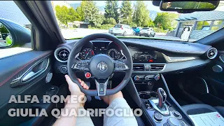 New Alfa Romeo Giulia Quadrifoglio 2022 Test Drive POV