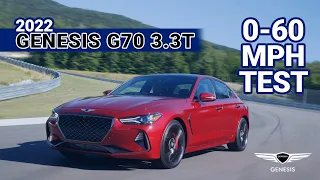 How quick is the 2022 Genesis G70 3.3T? #shorts