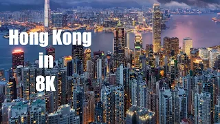 Hong Kong in 8k video ultra HD 120 fps | Drone view of Star Ferry and  Hong Kong Skyline
