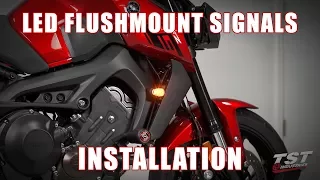 How to install LED Flushmount Turn Signals on a 17-20 Yamaha FZ-09 by TST Industries