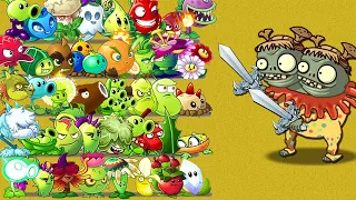 All Plants 1 Plant Food VS 99 Carnie Imp Twins Zombie - PvZ 2 Challenge