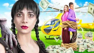 Mercredi Addams ! Adoptée Par Une Famille De Millionnaires !