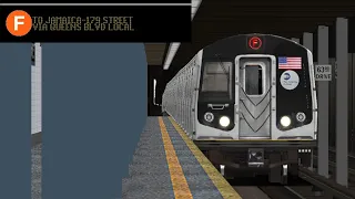 OpenBVE Special: F Train To Jamaica-179 Street Via Queens Blvd Local (R160A Alstom)(Weekend G.O)