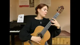 Vera Danilina – FRAUCHI International Guitar Competition 2021, First Round