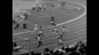 Close-up of Bob Hayes, 100m final, Tokyo 1964