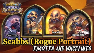 Scabbs (Undercover, Chef, Agent, Investigator) Emotes + Voicelines - Rogue Portrait