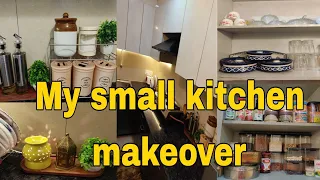 My small modular kitchen makeover 🥰ll my dream kitchen tour ll How to organized my small kitchen 💁😍
