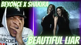 HIPS DONT LIE!!| BEYONCE x SHAKIRA - BEAUTIFUL LIAR | REACTION