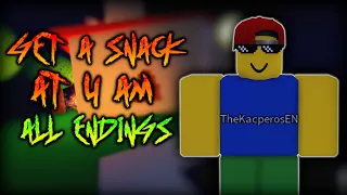 get a snack at 4 am - [NEW | All Endings] - Roblox