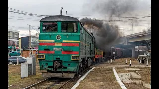 «Поезд вне расписания»  Грузовой поезд на знаменитом переезде из фильма Александра Гришина.