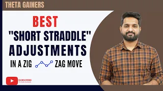 Best Adjustments of "Short Straddle" Option strategy || Theta Gainers