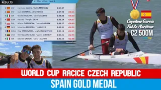 C2 Men 500m Final A | SPAIN CHAMPION | World Cup Racice Czech Republic 2022 | WAYkVlogs