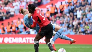Man City fans fume referee for not giving a penalty for Kobbie Mainoo WWE tackle on Erling Haaland