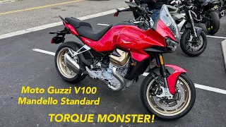 2023 Moto Guzzi V100 Mandello Standard First Ride Impressions | TORQUE MONSTER, but can it TOUR?