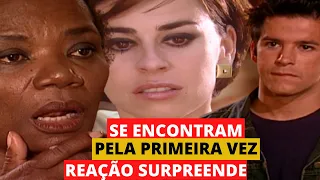 O CLONE - Maysa e Dalva encontram Léo pela primeira vez / Leo beija Maysa