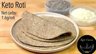 Keto Roti Recipe|Keto Roti with Almond Flour Chia seeds|Keto Almond Flour Roti Recipe|Keto Chapati