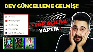 DEV GÜNCELLEME! TÜRK TAKIMLARI GELMİŞ! + TOP AÇILIMI! EFOOTBALL 2023 MOBILE