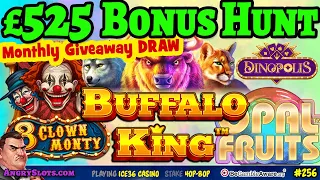 £525 SLOTS BONUS HUNT *Monthly Giveaway Draw* Opal Fruits, Dinopolis, Secret of the Stones & more.