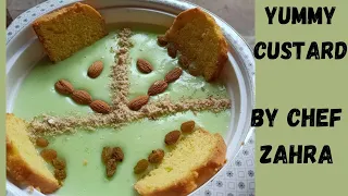 How to make Rafhan Custard - Rafhan Custard Recipe - Healthy Dessert - by zahra kitchen