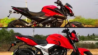 Pulsar 160 NS ABS vs RTR 160 4V ABS Which is Better? #Bikes@Dinos