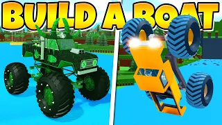 THE CRAZIEST MONSTER TRUCKS IN Build a Boat