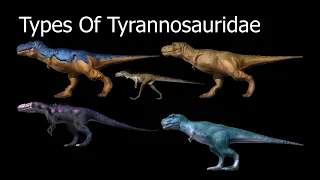 Types Of Tyrannosauridae