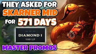 A fan asked for Skarner Mid for 571 Days, it's time to finish the Off-Meta to Masters Series.