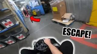 *ESCAPED* CRAZY CART INSIDE THE STORE!