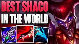 RANK 1 SHACO IN THE WORLD AMAZING CHALLENGER GAMEPLAY | CHALLENGER SHACO JUNGLE GAMEPLAY | 12.23 S12