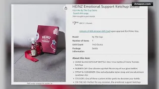 Heinz selling Emotional Support Ketchup Bottle