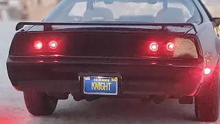 kitt knight rider 1/18 hotwheels elite remote controlled lights , sound and music.