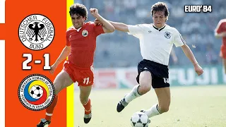 West Germany vs Romania 2 - 1 Full Highlight & All Goals Euro 84