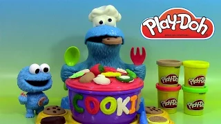 Play Doh Cookie Monster Letter Lunch Learn the ABC Alphabet