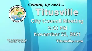 City Council Meeting — 11/23/2021 - 5:30 p.m.