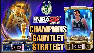 *NEW* FINALS MVP CARD & CHAMPIONS THEME GAUNTLET STRATEGY!! || NBA 2K MOBILE