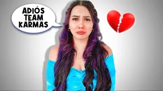 ME VOY DE YOUTUBE Y DEL TEAM KARMAS PARA SIEMPRE 😰 *broma al team* | Karen Bustillos