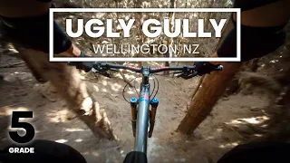 DROPS, SWITCHBACKS & LOAM - Ugly Gully Mountain Bike Trail (Grade 5) | Windburn, Wellington