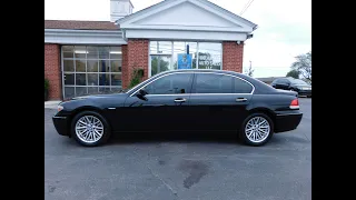 2005 BMW 745Li Flagship Sedan - Only 74,000 Miles! Black Sapphire Metallic, Super Condition, Clean!