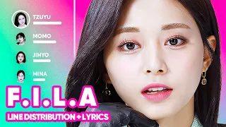 TWICE - F.I.L.A (Fall In Love Again) Line Distribution + Lyrics Karaoke PATREON REQUESTED