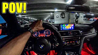 POV - BMW 440i Cutting Up In NYC Traffic