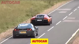 Corvette ZR1 vs Lambo SV by autocar.co.uk