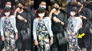 Aishwarya Rai's Daughter Aaradhya Bachchan badly Trolled for walking Abnormally at Airport