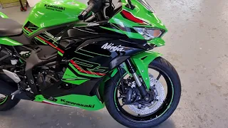 New Kawasaki ZX-4 RR ninja 400 4 cylinder First start up