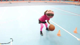 Little Girl Shows Off Amazing Basketball Skills